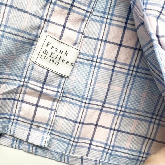 Frank & Eileen Shirt Top Blouse Button Down Up Billie Jean Cotton - Picture 3 of 5